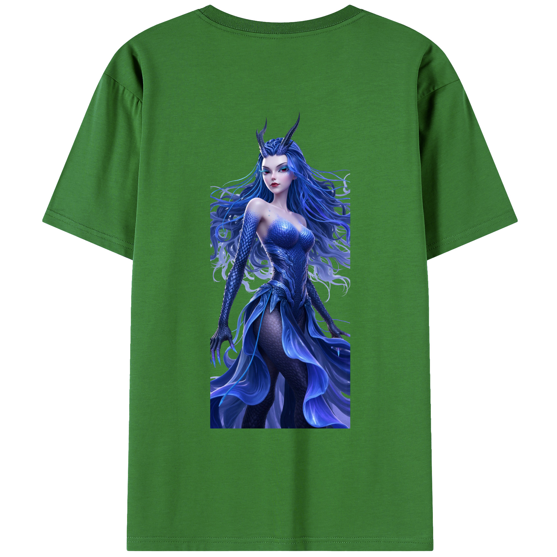 （画像用） Ne Zha 2 ナタ 魔童の大暴れ レディース半袖Tシャツ(バックプリント)